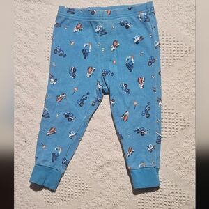George Blue Kids' Pajama Pants with Playful Vehicle Print